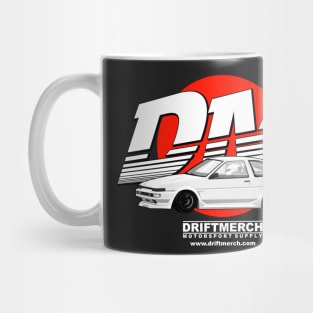 Drift Merch Motorsport Supply DM Logo AE86 with Japan Flag - Dark Mug